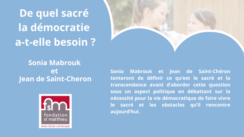 Conférence avec Sonia Mabrouk et Jean de Saint-Cheron